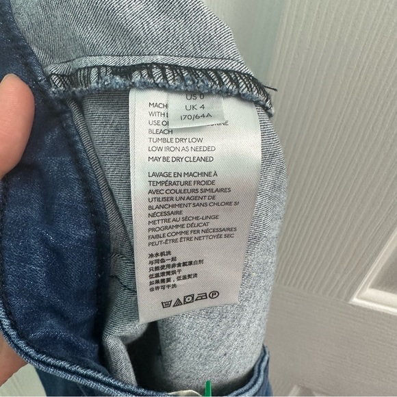 Free People We The Free Women’s Size 0 Denim Wrap Mini Short Skirt - Picture 8 of 9